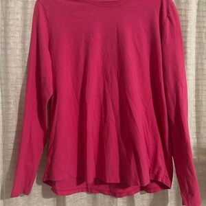 Amazon Essentials Women's Fuchsia Long Sleeve Tee